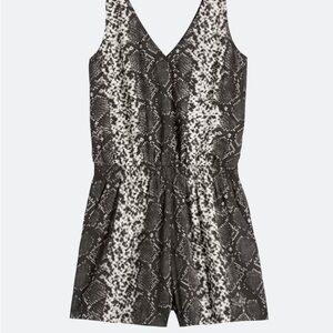 RD Style Black and White Snake Print Dress